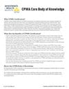 CPWA Core Body of Knowledge - 2022